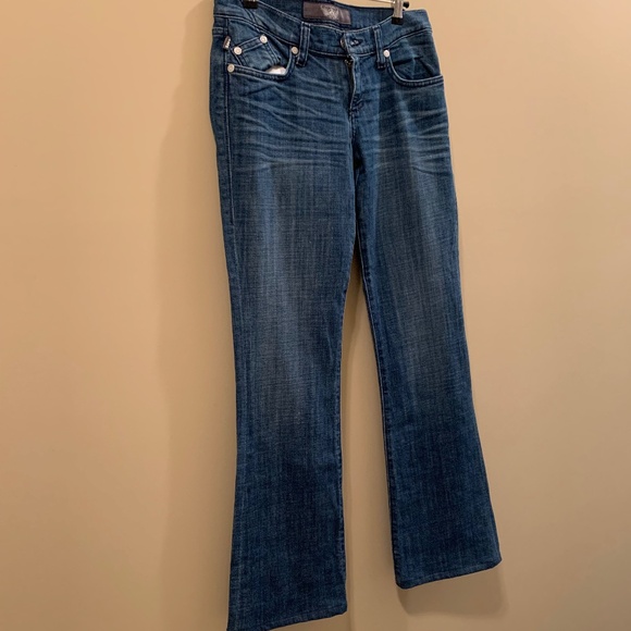 Rock & Republic Kasandra Rhinestone  Bootcut  Low Rise Jeans - size 26 - Picture 6 of 8